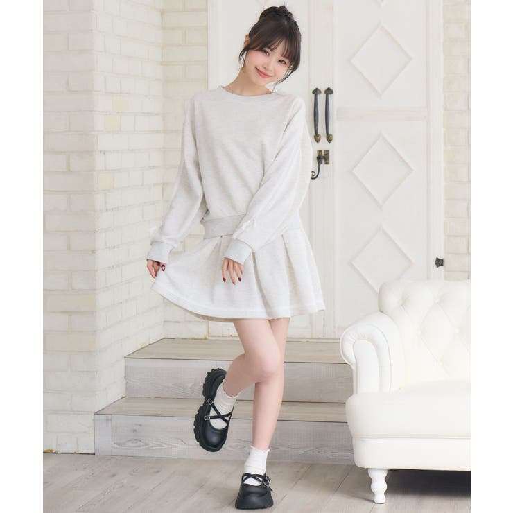 【セットアイテム】レース付き裏毛SETUP | RETRO GIRL | 詳細画像5 