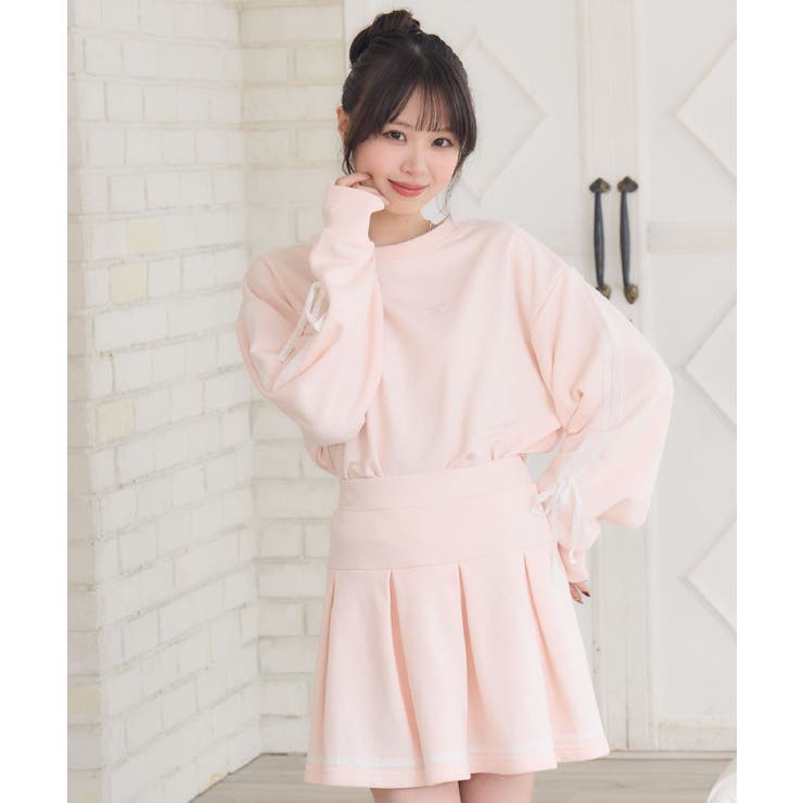 PNK0 | 【セットアイテム】レース付き裏毛SETUP | RETRO GIRL