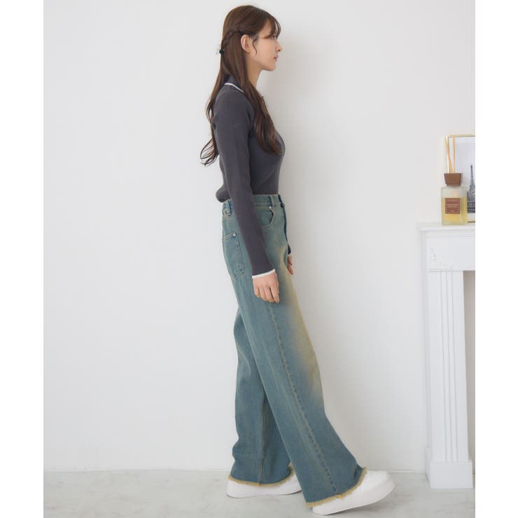 襟バイカラーリブNTPO | RETRO GIRL | 詳細画像11 