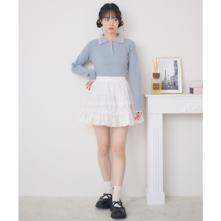 襟バイカラーリブNTPO | RETRO GIRL | 詳細画像19 