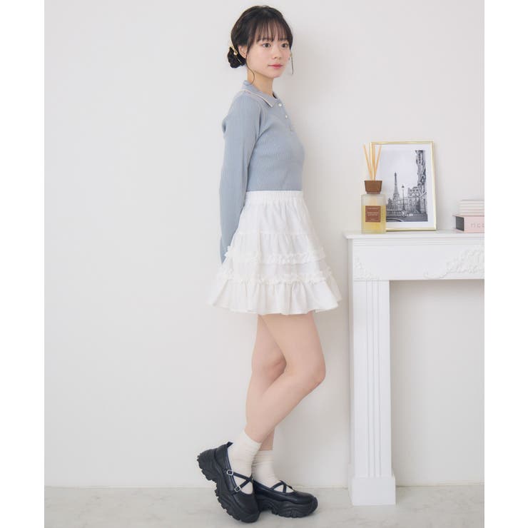 襟バイカラーリブNTPO | RETRO GIRL | 詳細画像20 