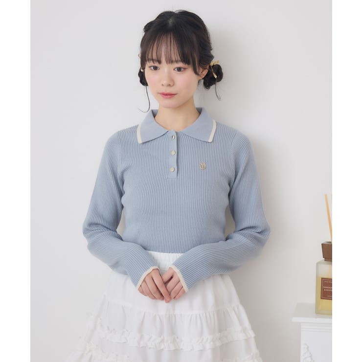 襟バイカラーリブNTPO | RETRO GIRL | 詳細画像23 