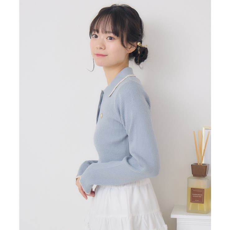 襟バイカラーリブNTPO | RETRO GIRL | 詳細画像25 