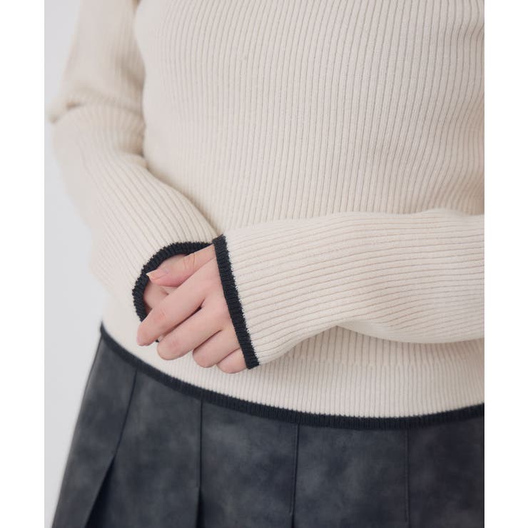 襟バイカラーリブNTPO | RETRO GIRL | 詳細画像31 