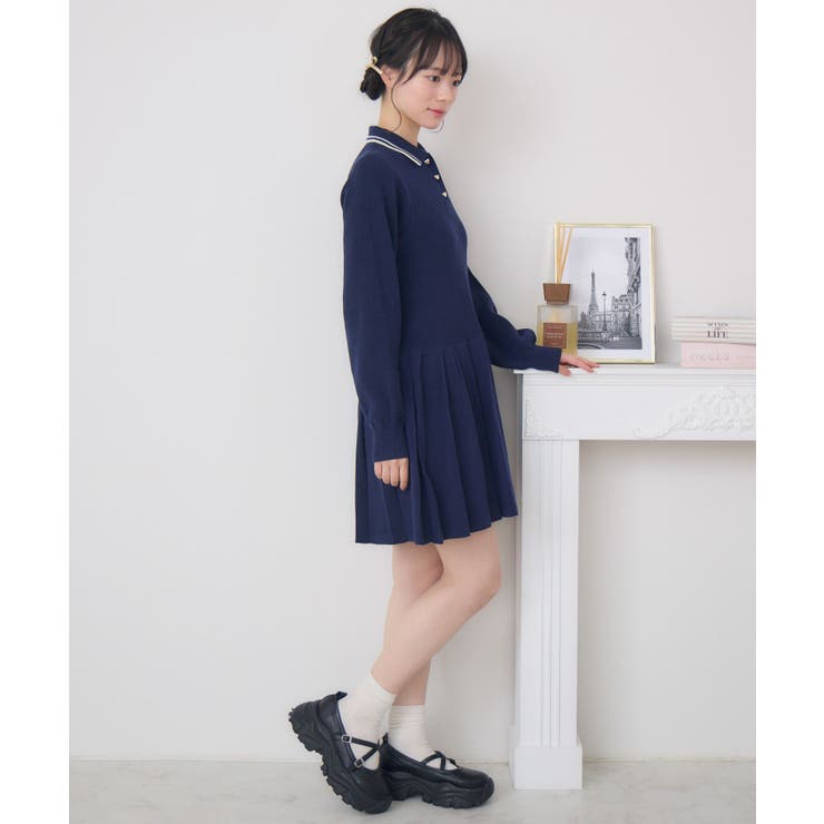 ポロミニプリーツOP | RETRO GIRL | 詳細画像21 