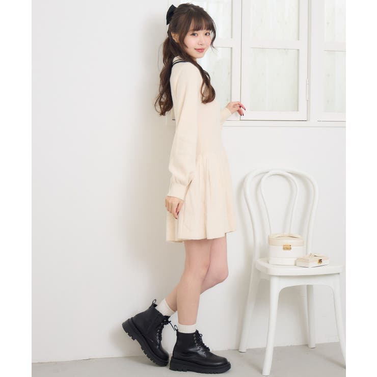 ポロミニプリーツOP | RETRO GIRL | 詳細画像3 