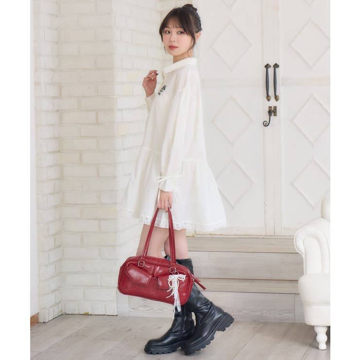 裾レースシャツOP | RETRO GIRL | 詳細画像15 