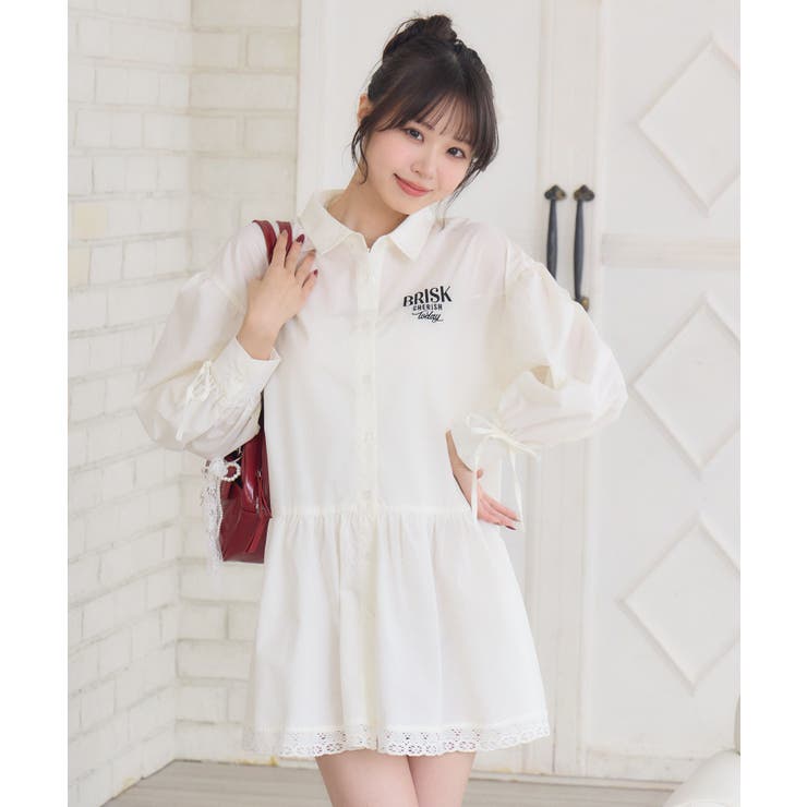 裾レースシャツOP | RETRO GIRL | 詳細画像17 