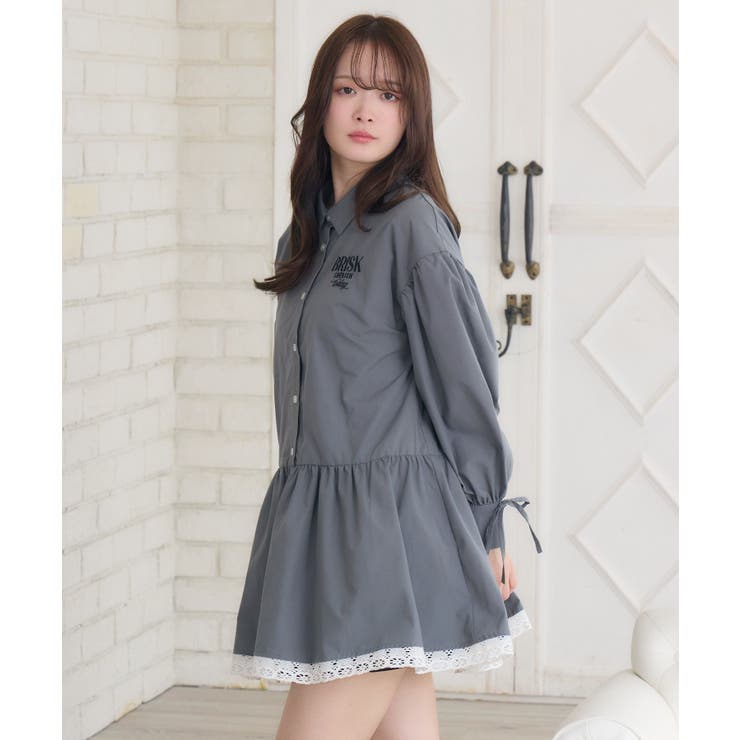 裾レースシャツOP | RETRO GIRL | 詳細画像27 