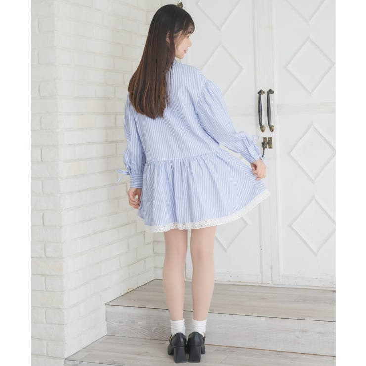 裾レースシャツOP | RETRO GIRL | 詳細画像5 