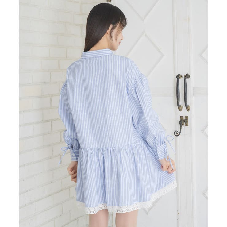 裾レースシャツOP | RETRO GIRL | 詳細画像9 