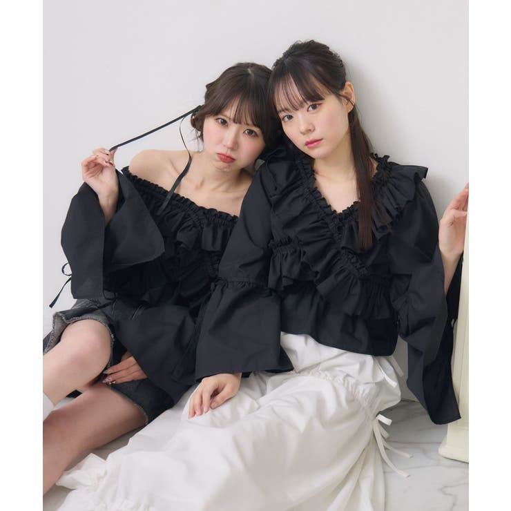 BLK1 | クロスフリルBL | RETRO GIRL