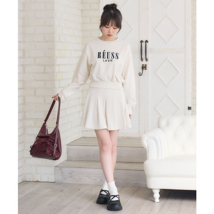 ショートトレーナー＆SKSET[品番：RTGW0008771]｜RETRO GIRL