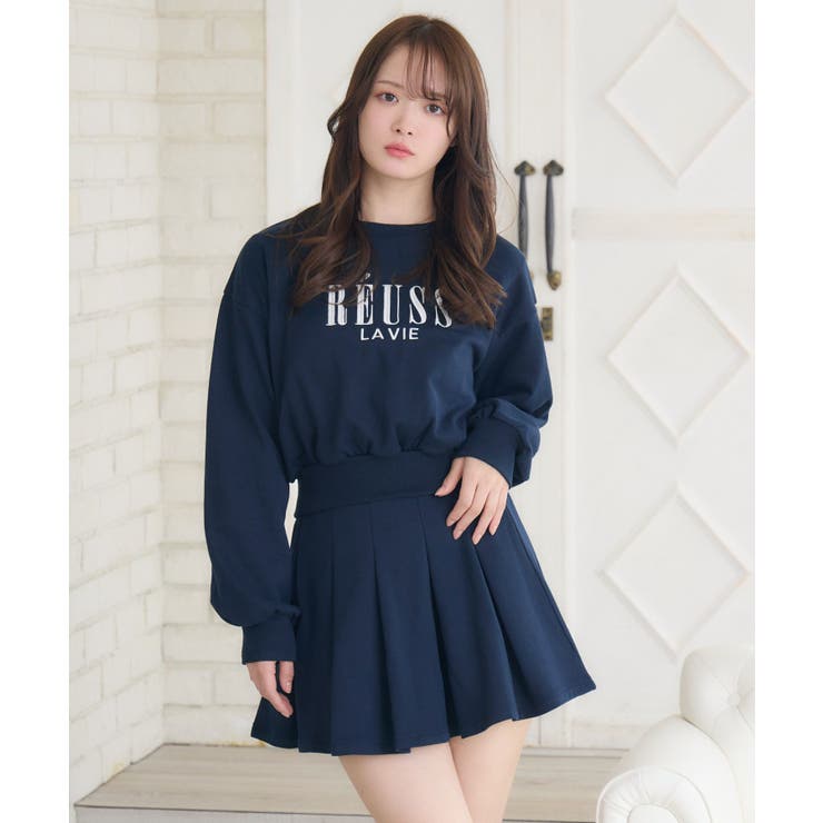 BLU2 | ショートトレーナー＆SKSET | RETRO GIRL