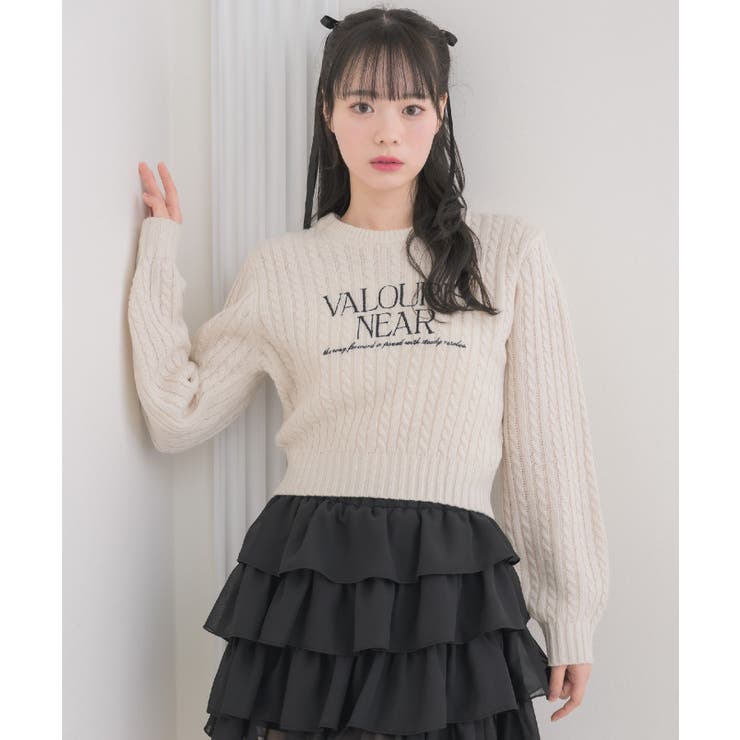 ロゴ刺繍ケーブルNTPO | RETRO GIRL | 詳細画像1 