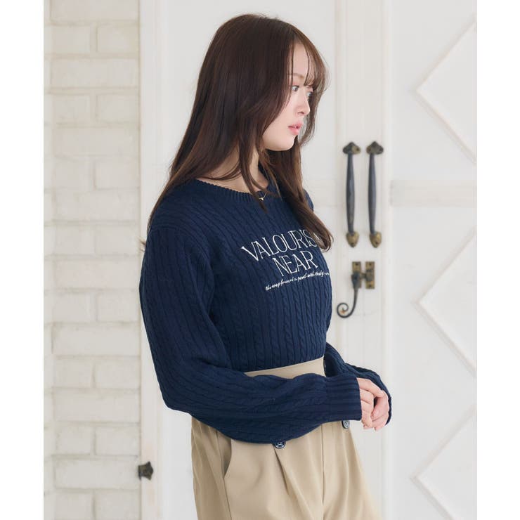 ロゴ刺繍ケーブルNTPO | RETRO GIRL | 詳細画像17 