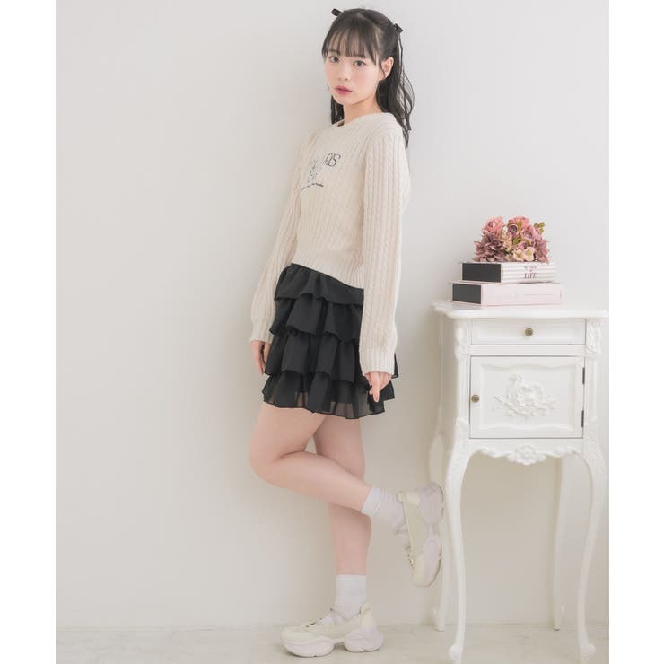 ロゴ刺繍ケーブルNTPO | RETRO GIRL | 詳細画像5 