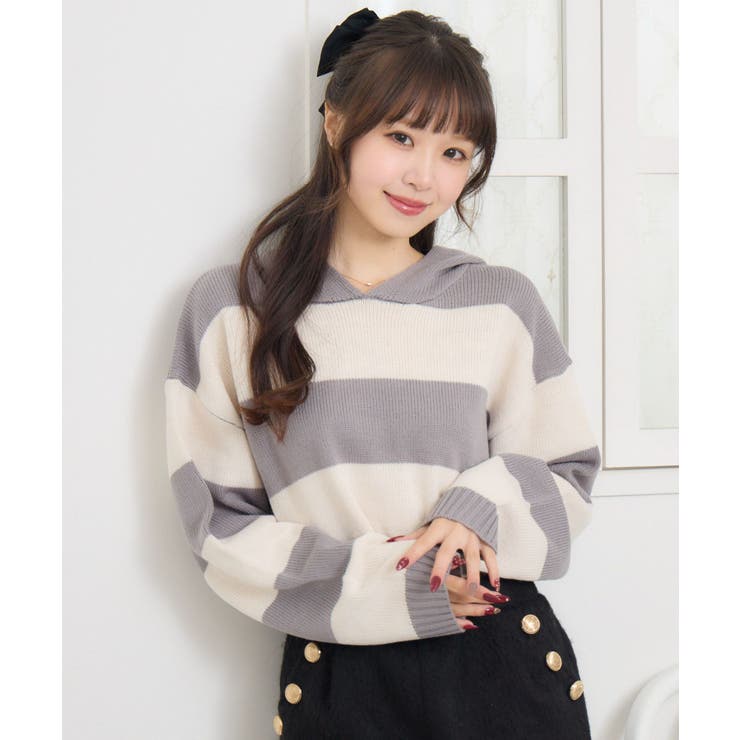 ボーダーショートNTフーディー | RETRO GIRL | 詳細画像14 