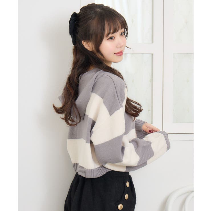 ボーダーショートNTフーディー | RETRO GIRL | 詳細画像15 