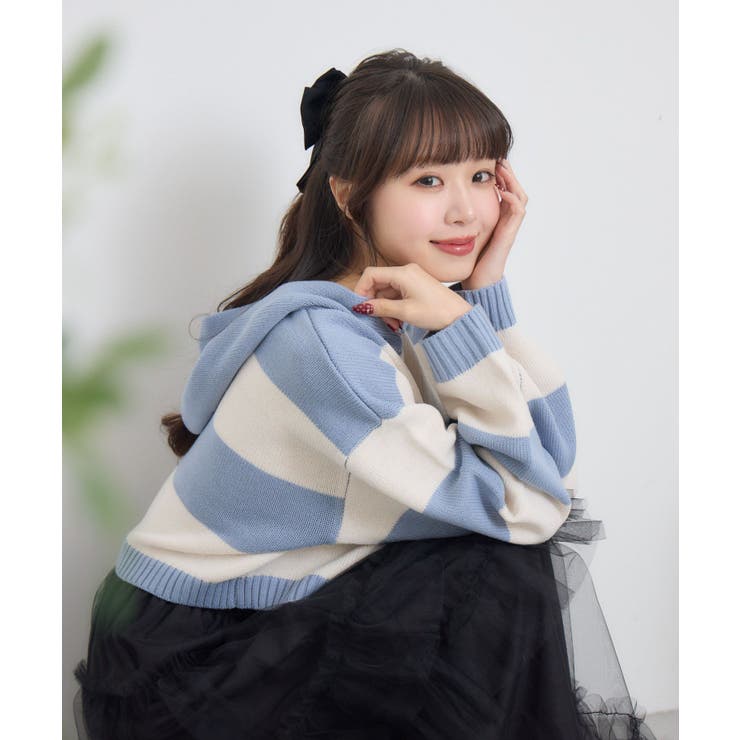 ボーダーショートNTフーディー | RETRO GIRL | 詳細画像18 