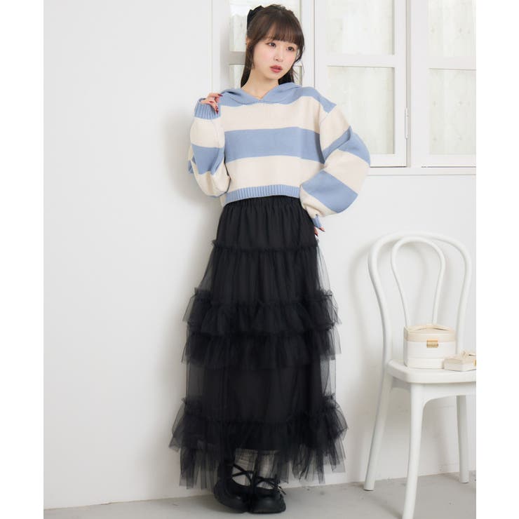 ボーダーショートNTフーディー | RETRO GIRL | 詳細画像20 