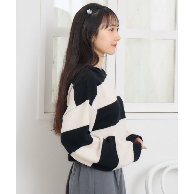 ボーダーショートNTフーディー | RETRO GIRL | 詳細画像7 