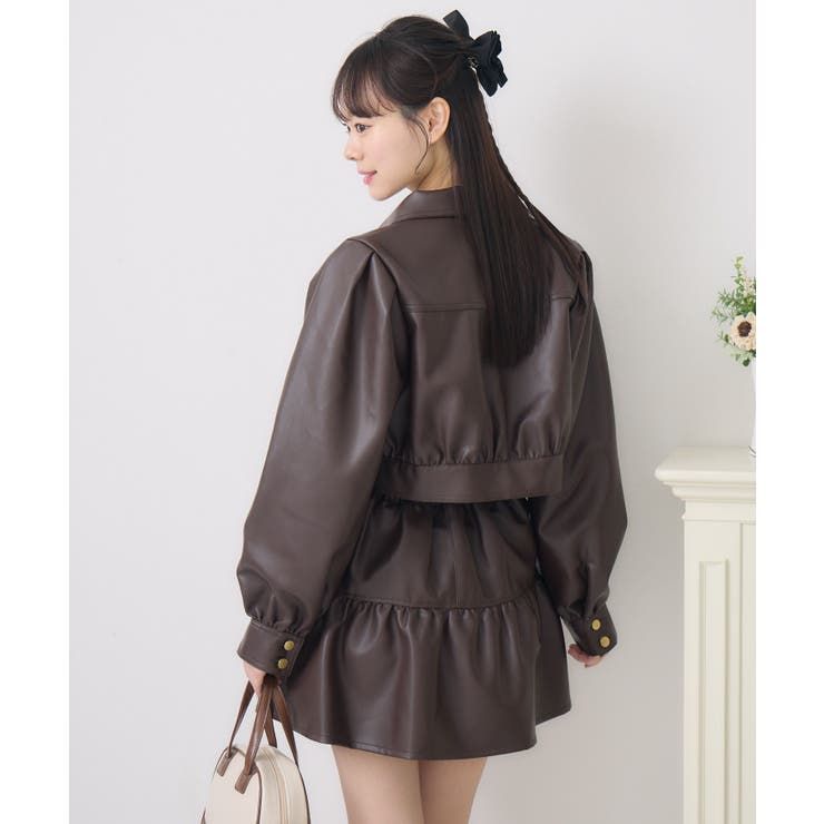 FレザーJK＆ギャザーSKセット | RETRO GIRL | 詳細画像11 