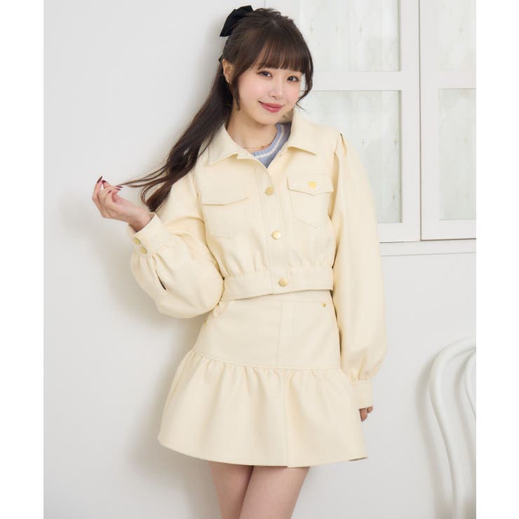 FレザーJK＆ギャザーSKセット | RETRO GIRL | 詳細画像18 