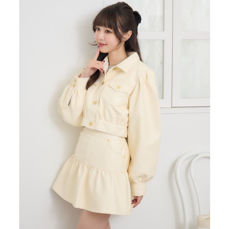 FレザーJK＆ギャザーSKセット | RETRO GIRL | 詳細画像20 