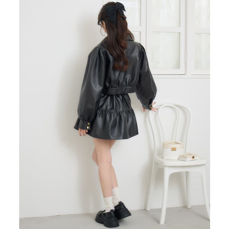 FレザーJK＆ギャザーSKセット | RETRO GIRL | 詳細画像25 