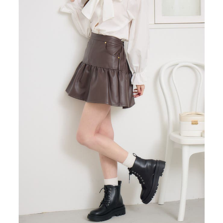 FレザーJK＆ギャザーSKセット | RETRO GIRL | 詳細画像32 