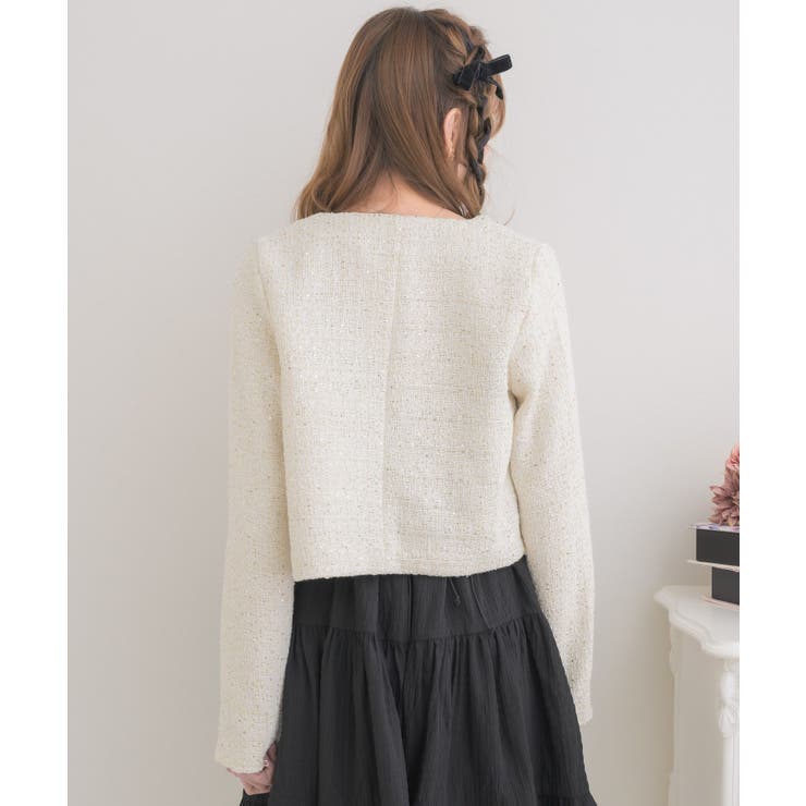 キラキラリボン付ツイードJK | RETRO GIRL | 詳細画像11 