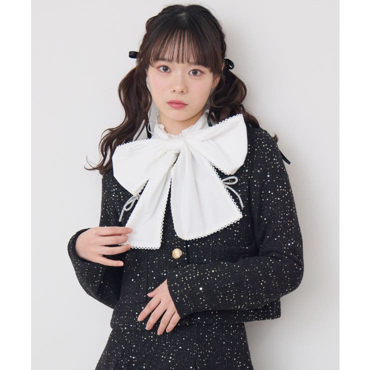 キラキラリボン付ツイードJK | RETRO GIRL | 詳細画像18 