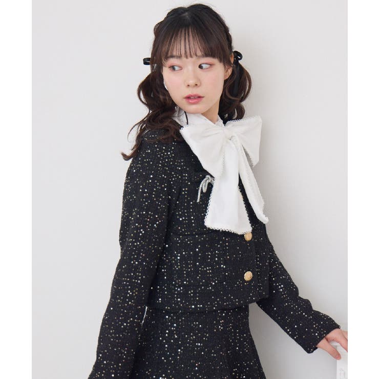 キラキラリボン付ツイードJK | RETRO GIRL | 詳細画像19 
