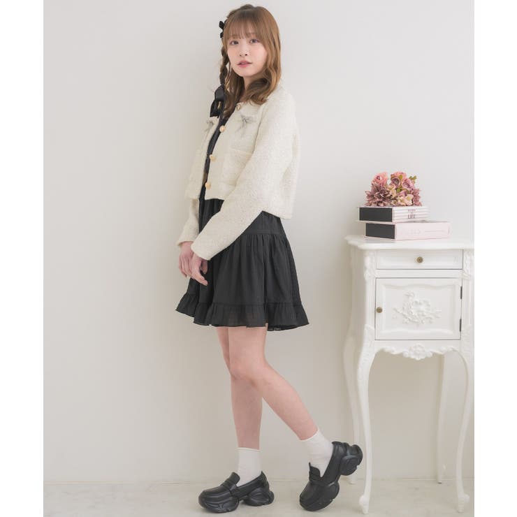 キラキラリボン付ツイードJK | RETRO GIRL | 詳細画像6 