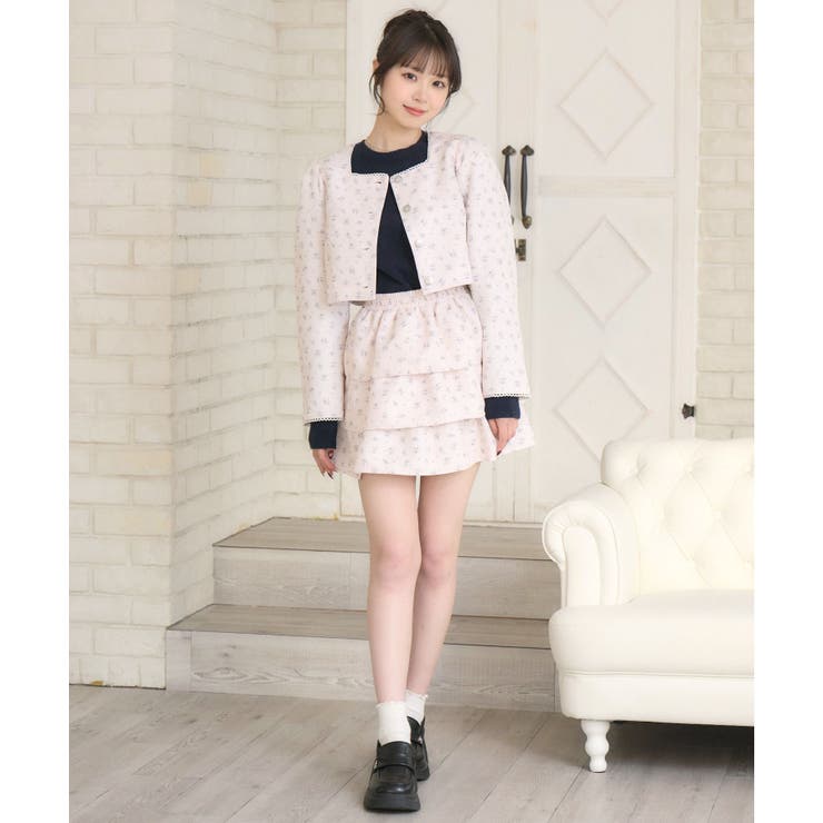 花柄フリルJK＆SKセット | RETRO GIRL | 詳細画像14 