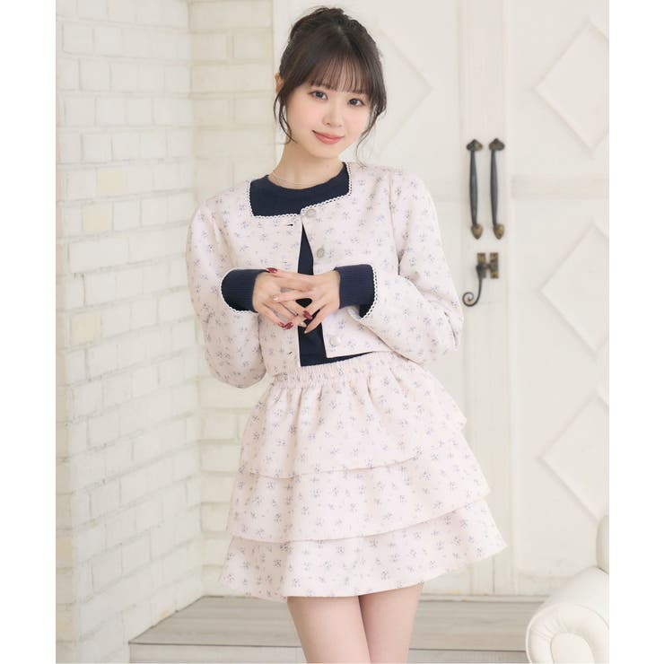 花柄フリルJK＆SKセット | RETRO GIRL | 詳細画像18 