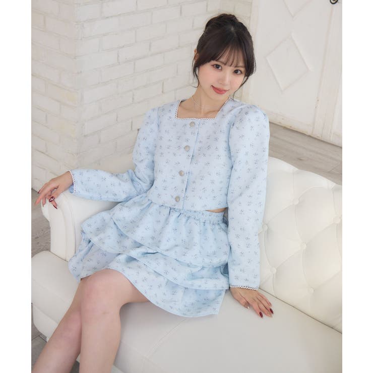 花柄フリルJK＆SKセット | RETRO GIRL | 詳細画像5 