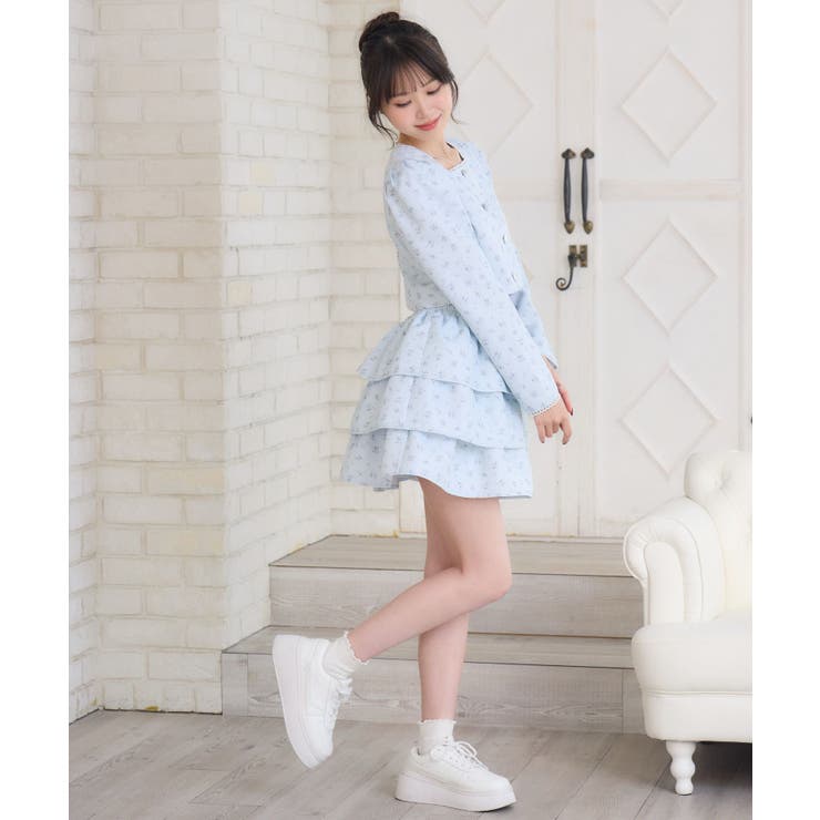 花柄フリルJK＆SKセット | RETRO GIRL | 詳細画像7 