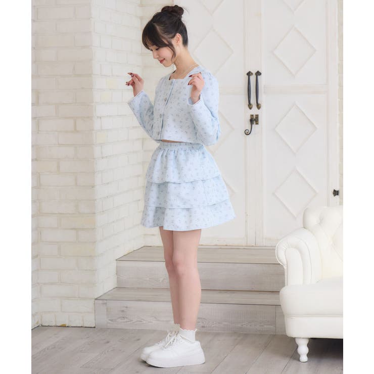 花柄フリルJK＆SKセット | RETRO GIRL | 詳細画像8 