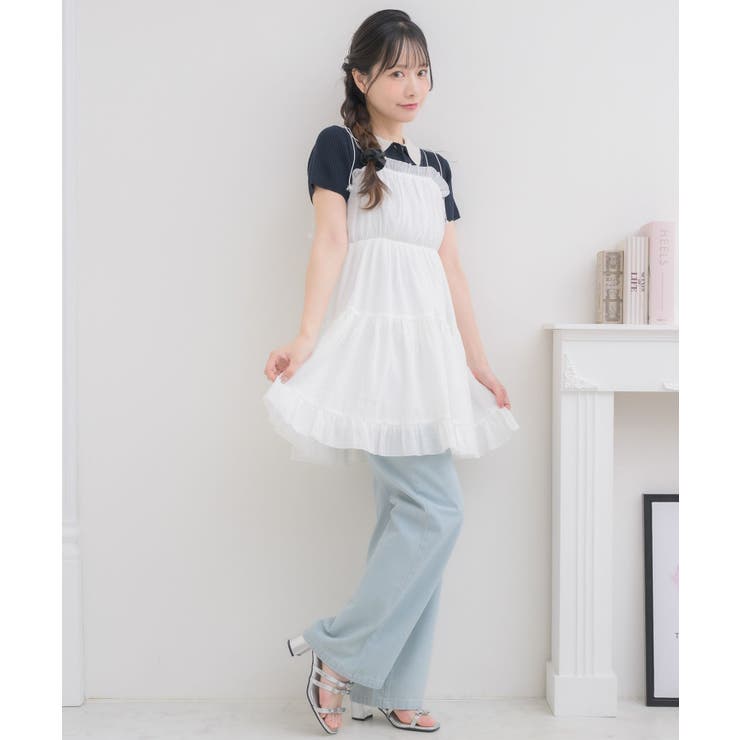 【新色追加】ダブルリボンティアードチュニック | RETRO GIRL | 詳細画像14 