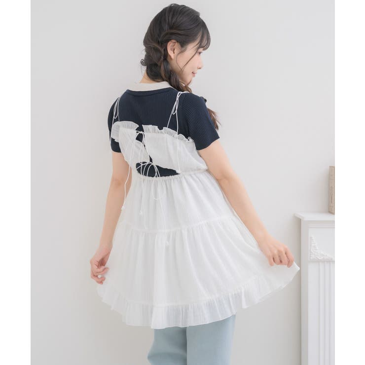 【新色追加】ダブルリボンティアードチュニック | RETRO GIRL | 詳細画像18 