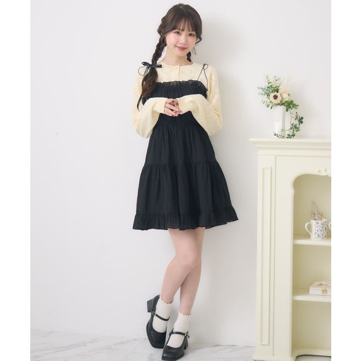 【新色追加】ダブルリボンティアードチュニック | RETRO GIRL | 詳細画像19 