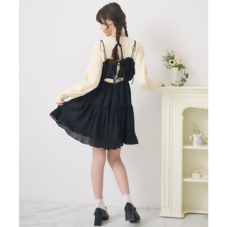 【新色追加】ダブルリボンティアードチュニック | RETRO GIRL | 詳細画像22 