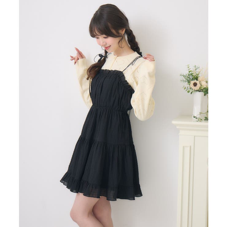 【新色追加】ダブルリボンティアードチュニック | RETRO GIRL | 詳細画像25 