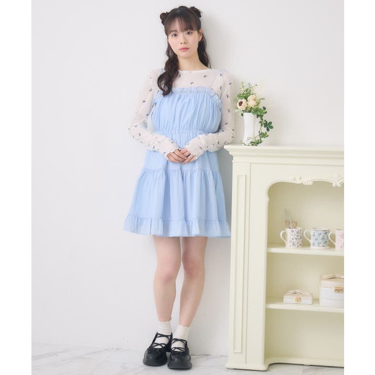 【新色追加】ダブルリボンティアードチュニック | RETRO GIRL | 詳細画像27 