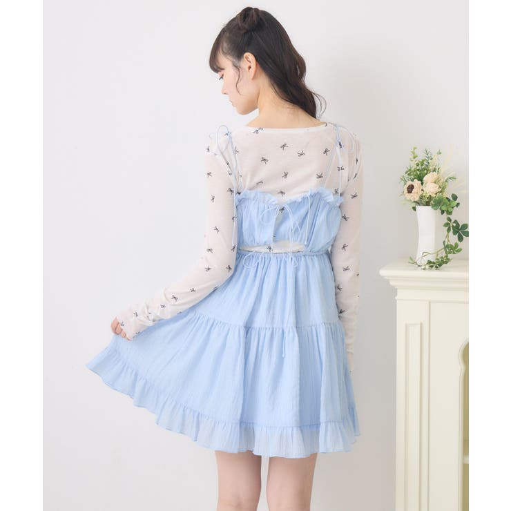 【新色追加】ダブルリボンティアードチュニック | RETRO GIRL | 詳細画像34 