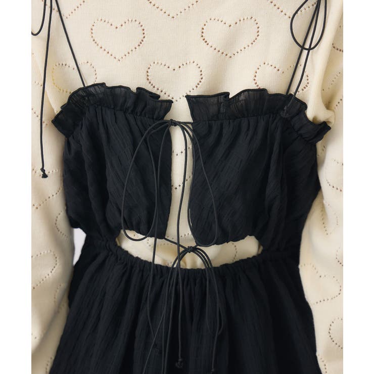 【新色追加】ダブルリボンティアードチュニック | RETRO GIRL | 詳細画像40 