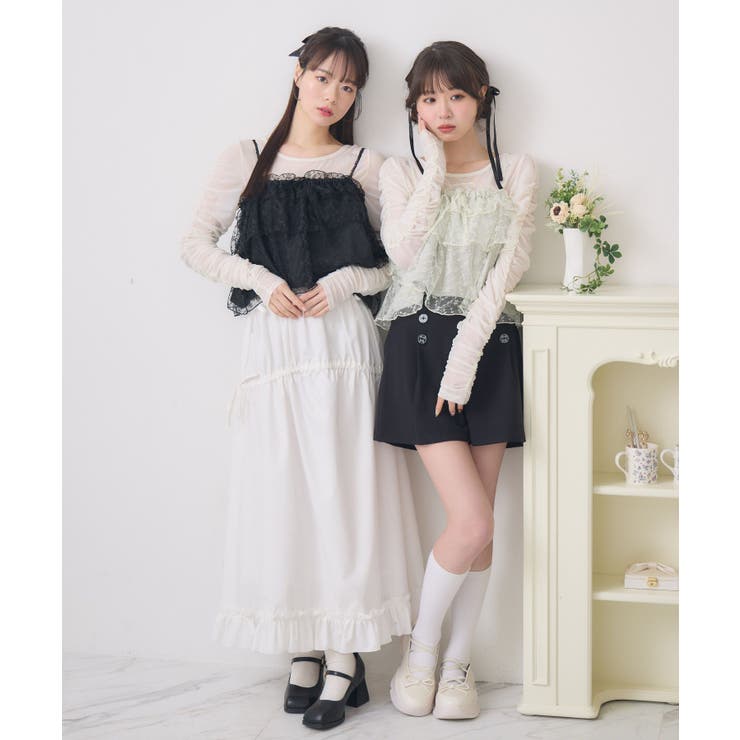 女の子　SRセット キラキラインナー＆ビスチェSET[品番：RTGW0008821]｜RETRO GIRL