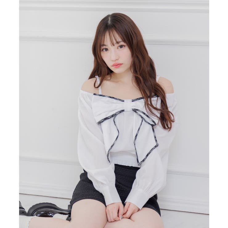 パイピングリボンチェックBL | RETRO GIRL | 詳細画像12 